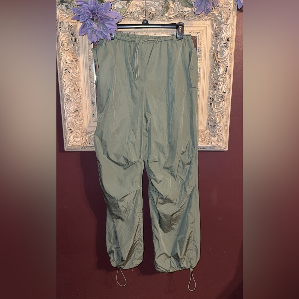 ANINE BING Reid logo-print cargo trousers